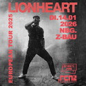Sa. 10.01.2026 Einsendeschluss: .rcn präsentiert LIONHEART, Di. 14.01.2026, Nürnberg, Löwensaal