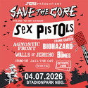 DIE SOMMER-PUNK & HARDCORE SAUSE: .rcn präsentiert: SAVE THE CORE, Sa., 04.07.2026, Nürnberg, Stadionpark