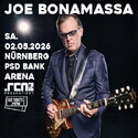 Heute, Dienstag, Einsendeschluss: .rcn präsentiert: JOE BONAMASSA, Sa. 02.05.2026, Nbg- PSD Bank Arena