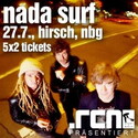 INDIEPOP MIT GÄNSEHAUT: NADA SURF AM 27.07.2010 IM HIRSCH NÜRNBERG, WIR VELOSEN KARTEN!