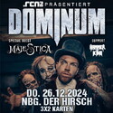 Freitag Einsendeschluss .rcn präsentiert DOMINUM, Do. 26.12.2024, Nürnberg, Der Hirsch