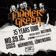 Grün ist die Verlosungshoffnung: .rcn präsentiert: FIDDLER'S GREEN, Mo. 29.12.2025, Nbg. Löwensaal