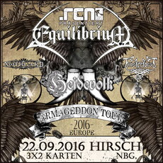 DEMNÄCHST EINSENDESCHLUSS: .rcn präsentiert: EQUILIBRIUM, DO. 22.09.2016, HIRSCH, NBG.