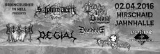 WIR VERLOSEN 2X2 KARTEN: BRAINCRUSHER FESTIVAL, SA. 02.04.2016 JAHNHALLE HIRSCHAID/BAMBERG