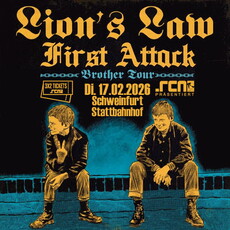 Neu für Heavyfans: .rcn präsentiert: LION'S LAW, Di. 17.02.2026, Schweinfurt, Stattbahnhof