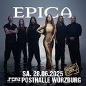 Samstag 21.06. Einsendeschluss: .rcn präsentiert EPICA, Sa. 28.06.2025, Würzburg, Posthalle
