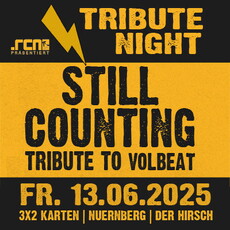 Freitag Mittag Einsendeschluss: .rcn präsentiert STILL COUNTING (Volbeat Tribute Band), Fr. 13.06.2025, Nürnberg, Hirsch (Biergarten)