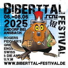 (Update: Karten wurden verlost.)   Morgen Dienstag Einsendeschluss: .rcn präsentiert BIBERTTAL FESTIVAL 2025, Fr. 06.-So. 08.06.2025, Andorf bei Ansbach