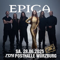 Auch neu im Verlosungstopf: .rcn präsentiert EPICA, Sa. 28.06.2025, WÜ-Posthalle