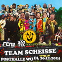 Neue Verlosung: .rcn präsentiert: TEAM SCHEISSE, Di. 26.11.2024 Würzburg Posthalle