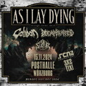 Neuzugang bei den Verlosungen: .rcn präsentiert AS I LAY DYING, Fr. 15.11.2024, Würzburg, Posthalle