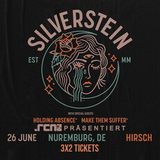 Heute, Freitag, Einsendeschluss: .rcn präsentiert Silverstein, Mi. 26.06.2024, Nürnberg, Der Hirsch