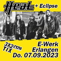 NEUE VERLOSUNG: .rcn Magazin präsentiert: H.E.A.T. & ECLIPSE, Donnerstag, 07.09.2023, E-Werk, Erlangen
