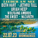 DIENSTAG MITTAG EINSENDESCHLUSS: .rcn präsentiert: LIEDER AM SEE, SA. 22.07.2023, ENDERNDORF AM BROMBACHSEE, STRANDBAD