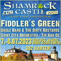 SONNTAG EINSENDESCHLUSS: .rcn präsentiert: SHAMROCK CASTLE, FR/SA. 07/08.07.2023, SCHLOSS JÄGERSBURG, FRÄNKISCHE SCHWEIZ