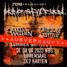 MITTWOCH EINSENDESCHLUSS: .rcn präsentiert: HEAVEN SHALL BURN, DI. 08.08.2023, NBG-LÖWENSAAL