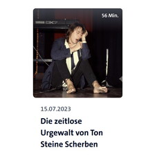 PODCAST TIPP: DIE ZEITLOSE URGEWALT VON TON STEINE SCHERBEN