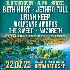 NEUE VERLOSUNG: .rcn präsentiert: LIEDER AM SEE, SA. 22.07.2023, ENDERNDORF, STRANDBAD BROMBACHSEE