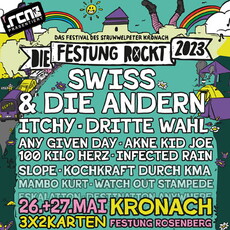 DIENSTAG EINSENDESCHLUSS: .rcn präsentiert: DIE FESTUNG ROCKT, FR/SA. 26/27.05.2023, KRONACH, FESTUNG ROSENBERG