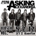 DEMNÄCHST EINSENDESCHLUSS: .RCN PRÄSENTIERT ASKING ALEXANDRIA 5.02.12 NÜRNBERG-HIRSCH