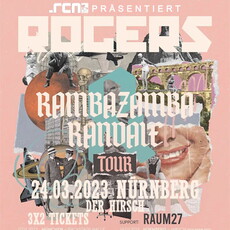 MONTAG EINSENDESCHLUSS: .rcn präsentiert ROGERS, FR. 24.03.2023, NÜRNBERG, DER HIRSCH