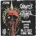 SONNTAG EINSENDESCHLUSS: .rcn präsentiert: CARNIFEX, CHELSEA GRIN. DI. 06.12.2022, NÜRNBERG - Z-BAU