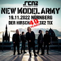MITTWOCH EINSENDESCHLUSS: .rcn präsentiert: NEW MODEL ARMY, SA. 19.11.2022, NÜRNBERG, DER HIRSCH (AUSVERKAUFT)
