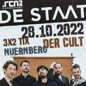 MORGEN EINSENDESCHLUSS: .rcn präsentiert: DE STAAT, FR. 28.10.2022, NÜRNBERG, DER CULT