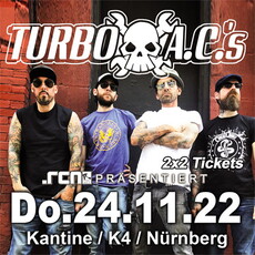 TURBOJUGENDKOMPATIBLE VERLOSUNG: .rcn präsentiert: THE TURBO A.C.'S, DO. 11.11.2022