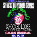 PAKETVERLOSUNG. .rcn präsentiert: STICK TO YOUR GUNS, KNOCKED LOOSE, LANDMVRKS, DO. 17.11.2022, NBG.-LÖWENSAAL