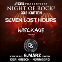 DONNERSTAG EINSENDESCHLUSS: .rcn präsentiert: A NIGHT OF ROCK³, FR. 06.03.2020, NÜRNBERG, HIRSCH