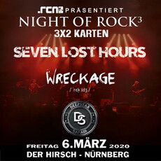DONNERSTAG EINSENDESCHLUSS: .rcn präsentiert: A NIGHT OF ROCK³, FR. 06.03.2020, NÜRNBERG, HIRSCH