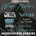 DIENSTAG EINSENDESCHLUSS: .rcn präsentiert: WINTER MADNESS FESTIVAL, FR/SA 13./14.12.2019, BAMBERG, JUZ