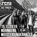 DONNERSTAG EINSENDESCHLUSS: .rcn präsentiert: OPETH, FR. 15.11.2019, NÜRNBERG - MEISTERSINGERHALLE