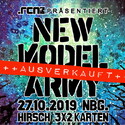 DIENSTAG EINSENDESCHLUSS: .rcn präsentiert: NEW MODEL ARMY, SO. 27.10.2019, NÜRNBERG, HIRSCH