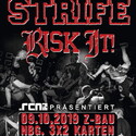 MONTAG EINSENDESCHLUSS: .rcn präsentiert: STRIFE, RISK IT!, MI. 09.10.2019, Z-BAU - NÜRNBERG