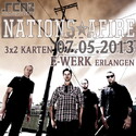 DEMNÄCHST EINSENDESCHLUSS: .rcn präsentiert: NATIONS AFIRE, DI, 07.05.2013, E-WERK, ERLANGEN