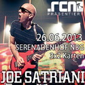 DEMNÄCHST EINSENDESCHLUSS: .rcn präsentiert: JOE SATRIANI, 26.6.2013, SERENADENHOF NÜRNBERG