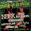 HEUTE, DONNERSTAG EINSENDESCHLUSS: .rcn präsentiert: PUNK IN DRUBLIC FESTIVAL 2019, SA. 11.05.2019, WÜRZBURG - S.OLIVER ARENA