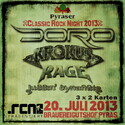 DEMNÄCHST EINSENDESCHLUSS: .rcn präsentiert: PYRASER CLASSIC ROCK NIGHT, SA. 20.07.2013 Brauereigutshof Pyras