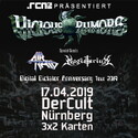MONTAG EINSENDESCHLUSS: .rcn präsentiert: VICIOUS RUMORS, MITTWOCH, 17.04.2019, NÜRNBERG, DER CULT