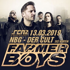 MORGEN EINSENDESCHLUSS: .rcn präsentiert: FARMER BOYS, MI. 13.03.2019, NÜRNBERG - DER CULT