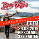 MONTAG EINSENDESCHLUSS: .rcn präsentiert: ROSE TATTOO, MI. 29.08.2018, NÜRNBERG - HIRSCH
