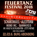HEUTE MITTWOCH EINSENDESCHLUSS: .rcn präsentiert: FEUERTANZ FESTIVAL 2018, 22.+23.06.18, BURG ABENBERG BEI SCHWABACH