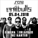 DIENSTAG EINSENDESCHLUSS: .rcn präsentiert: EMIL BULLS, DO. 05.04.2018, ERLANGEN-E-WERK