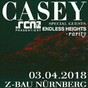 OSTERMONTAG EINSENDESCHLUSS: .rcn präsentiert: CASEY, DI. 03.04.2018, NBG-Z-BAU