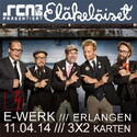 DEMNÄCHST EINSENDESCHLUSS, .rcn präsentiert: ELÄIKELÄISET, FR. 11.04.2014, E-WERK, ERLANGERN