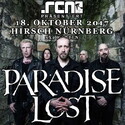 MORGEN EINSENDESCHLUSS: .rcn präsentiert PARADISE LOST, MI. 18.10.2017, NÜRNBERG, HIRSCH