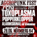 DEMNÄCHST EINSENDESCHLUSS: AGGROPUNK FEST 2014, SA. 28.06.2014, K4 FESTSAAL, NBG.
