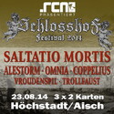 DEMNÄCHST EINSENDESCHLUSS: SCHLOSSHOF FESTIVAL, SAMSTAG 23.08.2014, HÖCHSTADT/AISCH